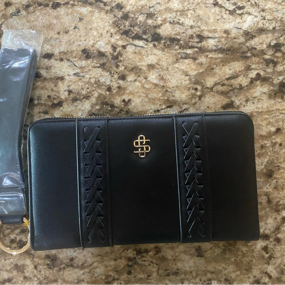Simply  Southern Black Wallet with Gold Accent. Brand New